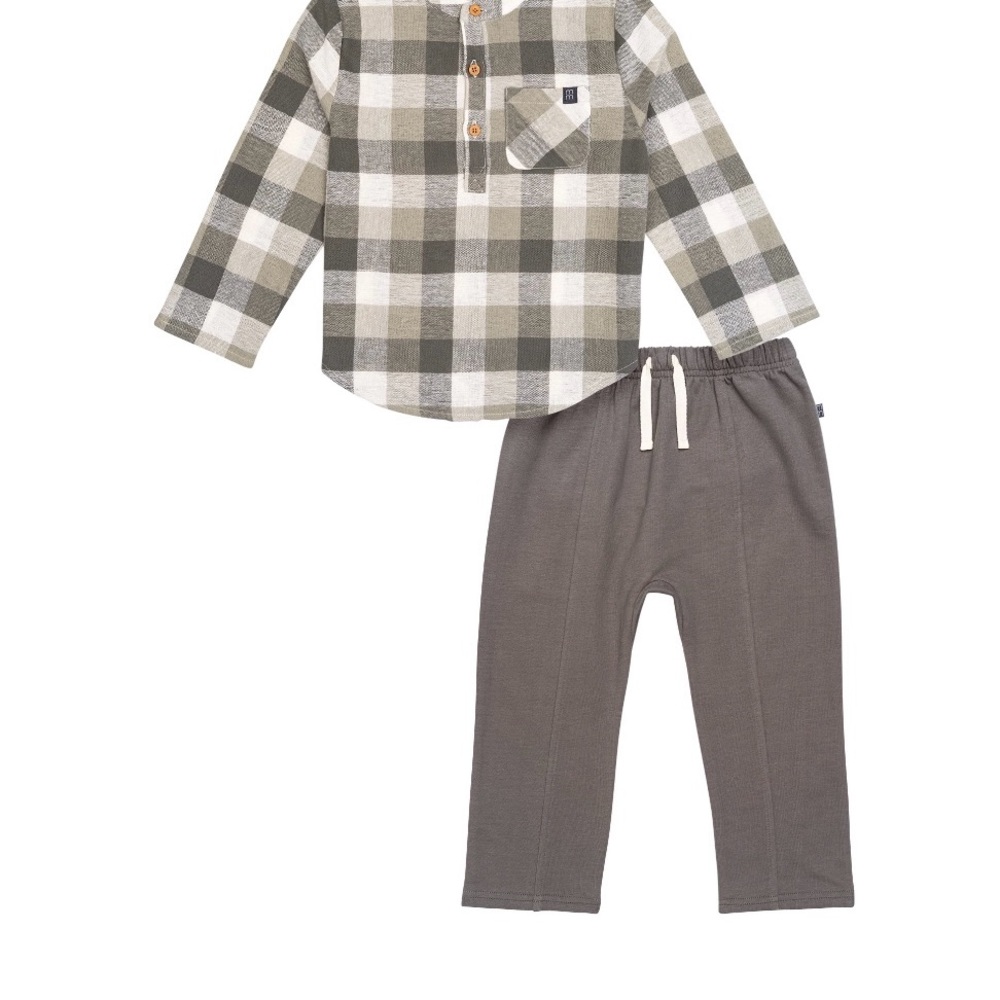Modern Moments Mandarian Shirt & Pants Set NWT Size 2t